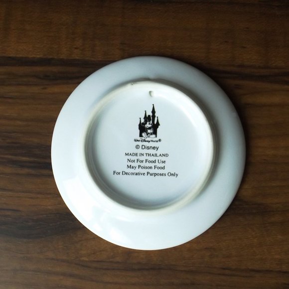 Porcelain ornament mini plate (#EV1442) - Picture 2 of 3